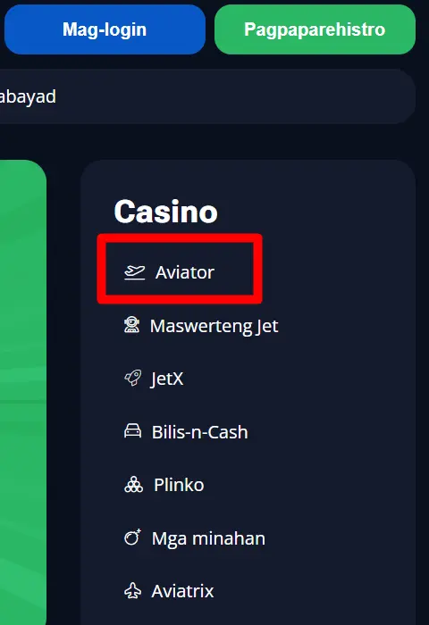 Aviator Game Demo Interface